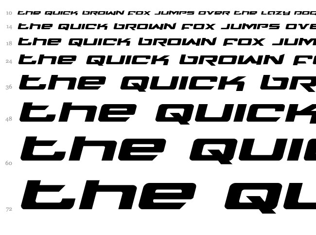 Northstar font waterfall