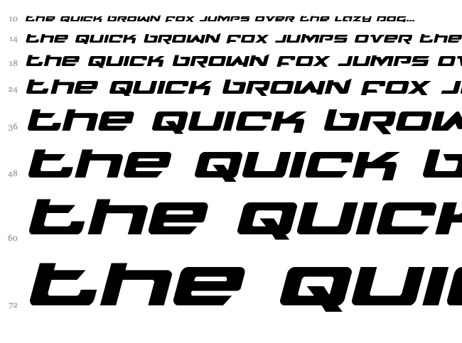 Northstar font waterfall