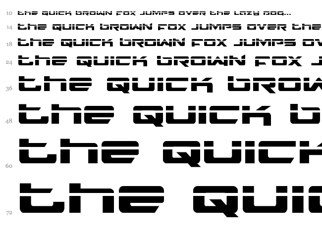 Northstar font waterfall