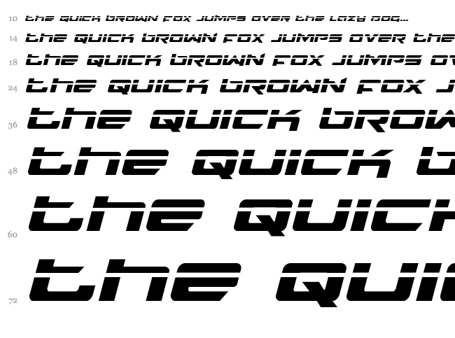 Northstar font waterfall