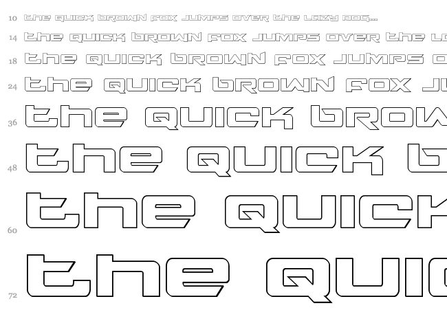 Northstar font waterfall