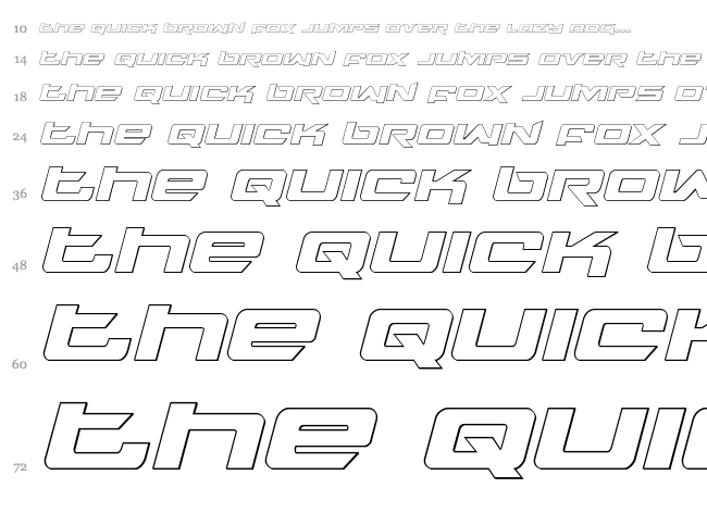 Northstar font waterfall