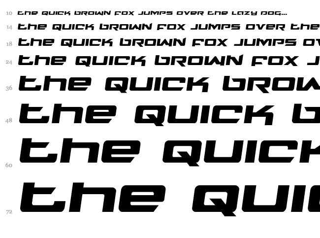 Northstar font waterfall