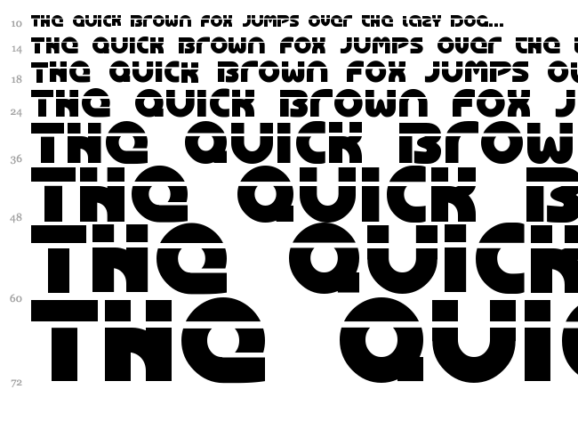 Oasis font waterfall