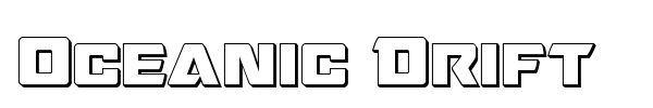 Oceanic Drift font preview