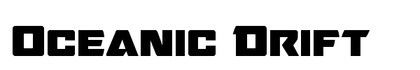 Oceanic Drift font preview
