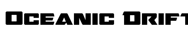 Oceanic Drift font preview