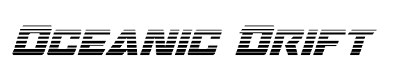 Oceanic Drift font preview