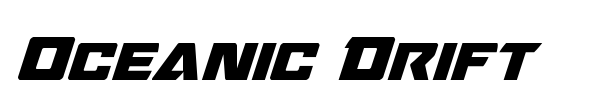 Oceanic Drift font preview