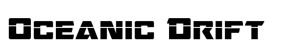 Oceanic Drift font preview