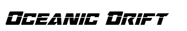 Oceanic Drift font preview