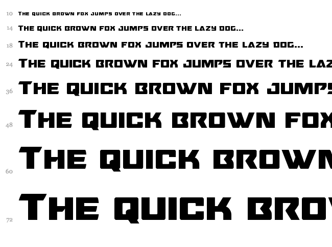 Oceanic Drift font waterfall