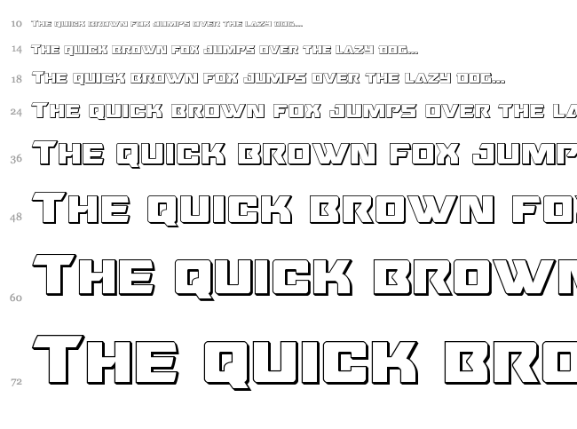 Oceanic Drift font waterfall