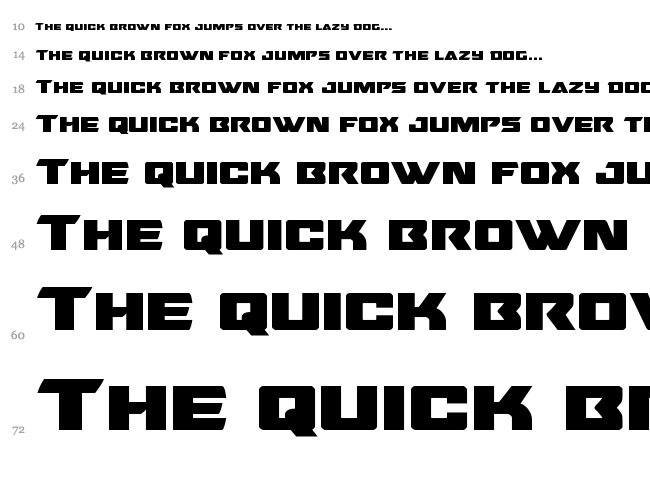 Oceanic Drift font waterfall