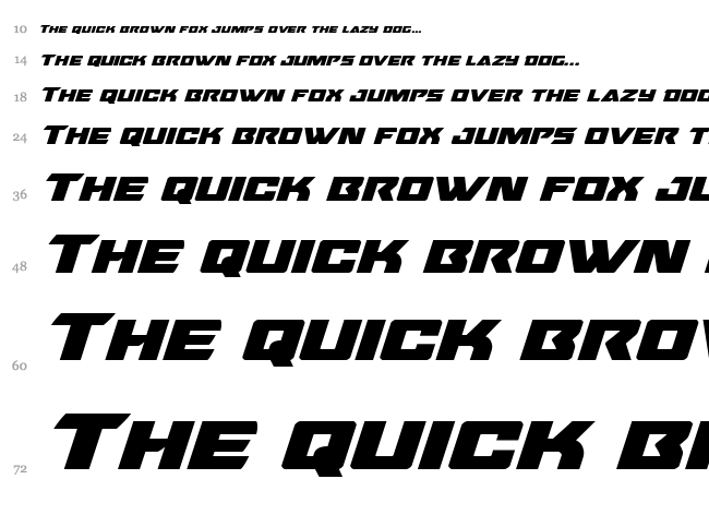Oceanic Drift font waterfall