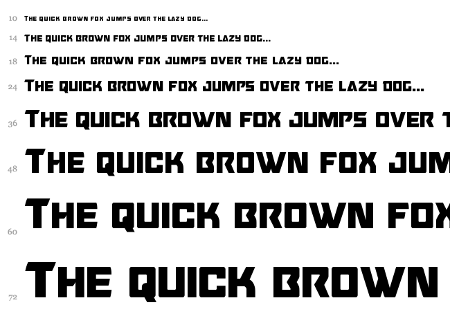 Oceanic Drift font waterfall