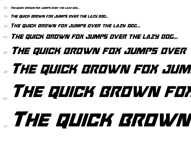 Oceanic Drift font waterfall