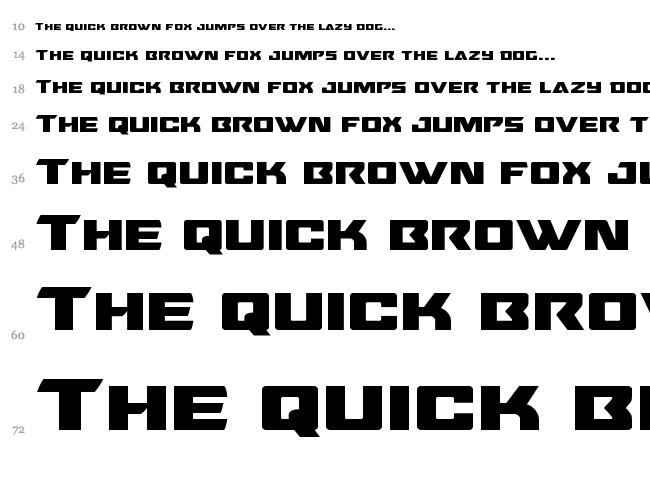Oceanic Drift font waterfall