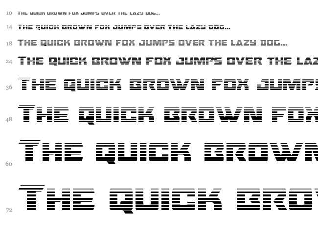 Oceanic Drift font waterfall