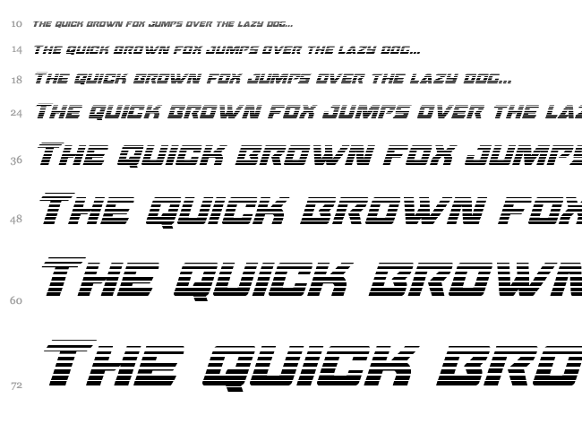 Oceanic Drift font waterfall