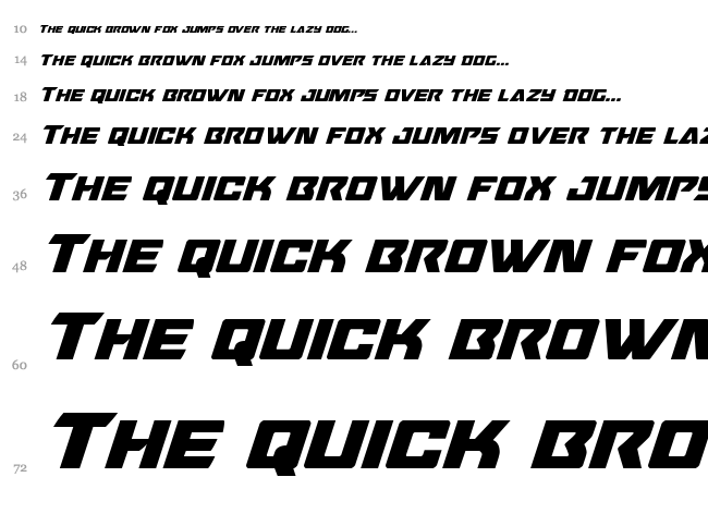 Oceanic Drift font waterfall