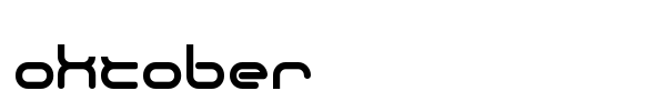 Oktober font
