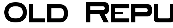 Old Republic font