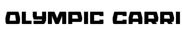 Olympic Carrier font preview