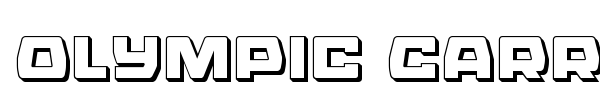 Olympic Carrier font preview