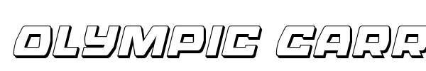 Olympic Carrier font preview