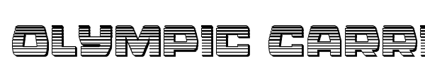 Olympic Carrier font preview