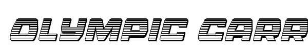 Olympic Carrier font preview