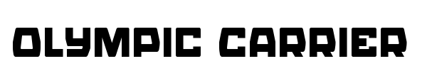 Olympic Carrier font preview