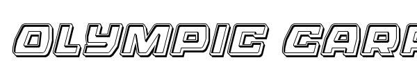 Olympic Carrier font preview
