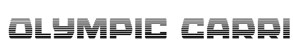 Olympic Carrier font preview