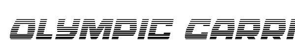 Olympic Carrier font preview