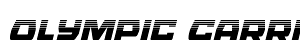 Olympic Carrier font preview