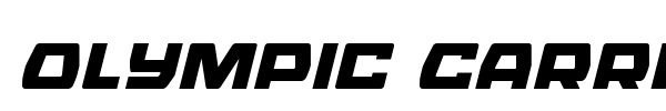 Olympic Carrier font preview