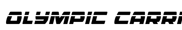 Olympic Carrier font preview