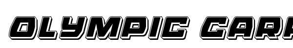 Olympic Carrier font preview