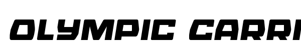 Olympic Carrier font preview