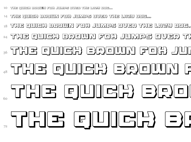 Olympic Carrier font waterfall