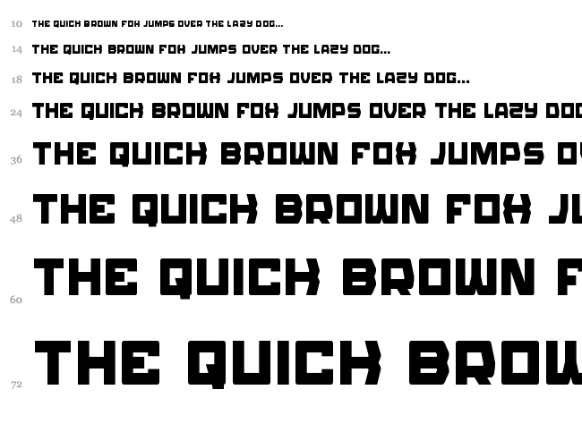 Olympic Carrier font waterfall