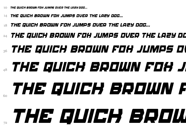 Olympic Carrier font waterfall