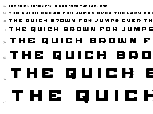 Olympic Carrier font waterfall