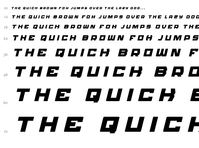 Olympic Carrier font waterfall