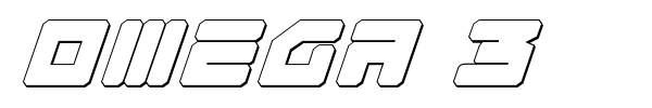 Omega 3 font preview
