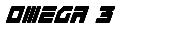 Omega 3 font preview