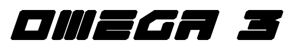 Omega 3 font preview