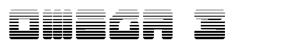 Omega 3 font preview